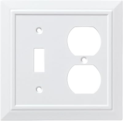 Franklin Brass W35245-PW-C Classic Architecture Switch/Duplex Wall Plate/Switch Plate/Cover, White