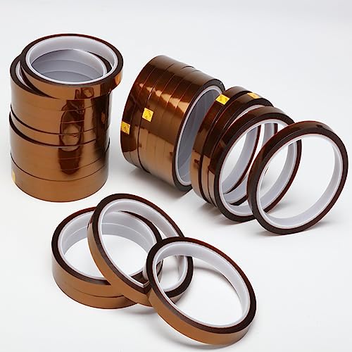 Image of Valley'sYuMiao 24Rolls,10mmx108fts, Heat Tape for Sublimation, Heat Resistant Tape, Heat Transfer Tape, No Residue, Thermal, Total Length 2596fts