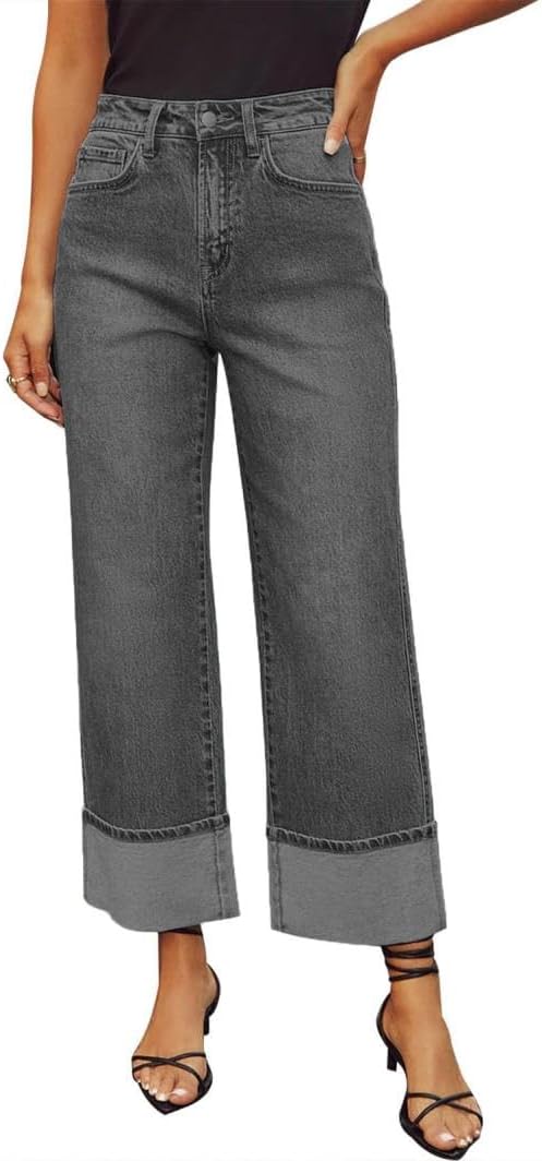 Womens Baggy Jeans High Rise Wide Leg Boyfriends Jeans Straight Leg Denim Pants Trendy Jeans for Women 2024