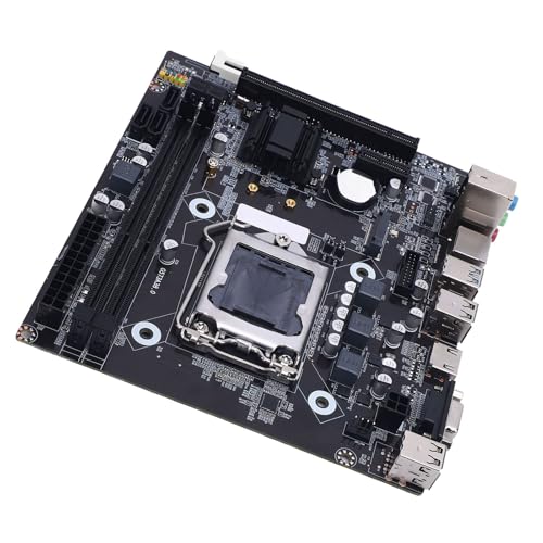 Tonysa H81 LGA 1150 Placa Base con Ranura M.2, Micro ATX para 4th Gen I3 I5 I7 y E3 V3 CPU, Soporte DDR3 1600MHz, USB 3.0 SATA 3