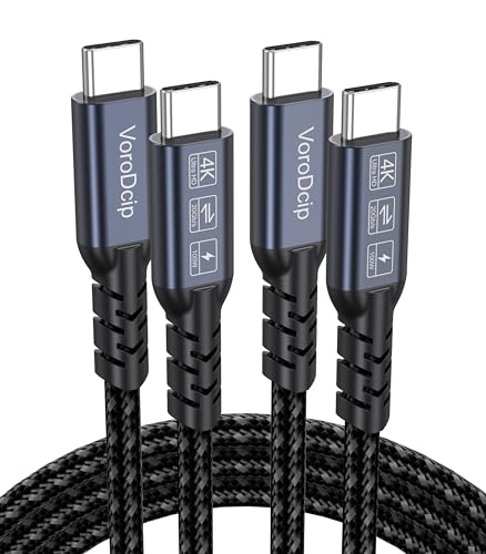 USB C to USB C Data Cable 3ft 2 Pack, USB 3.2 Gen 2 Type C 20Gbps...