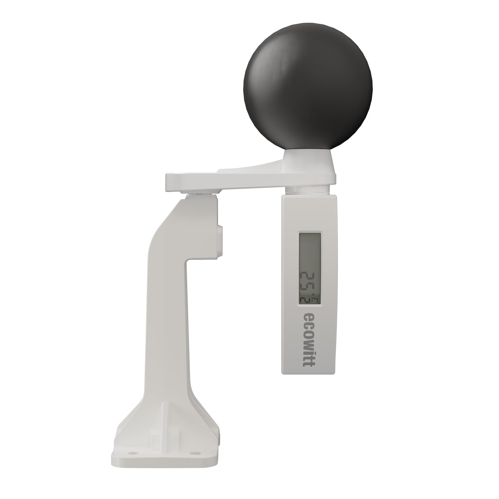 ECOWITT WN38 WBGT + HI Probador de Índice de Calor Medidor de Estrés por Calor, Sensor de Temperatura Globo Negro, Solo Accesorios, No se puede usar solo
