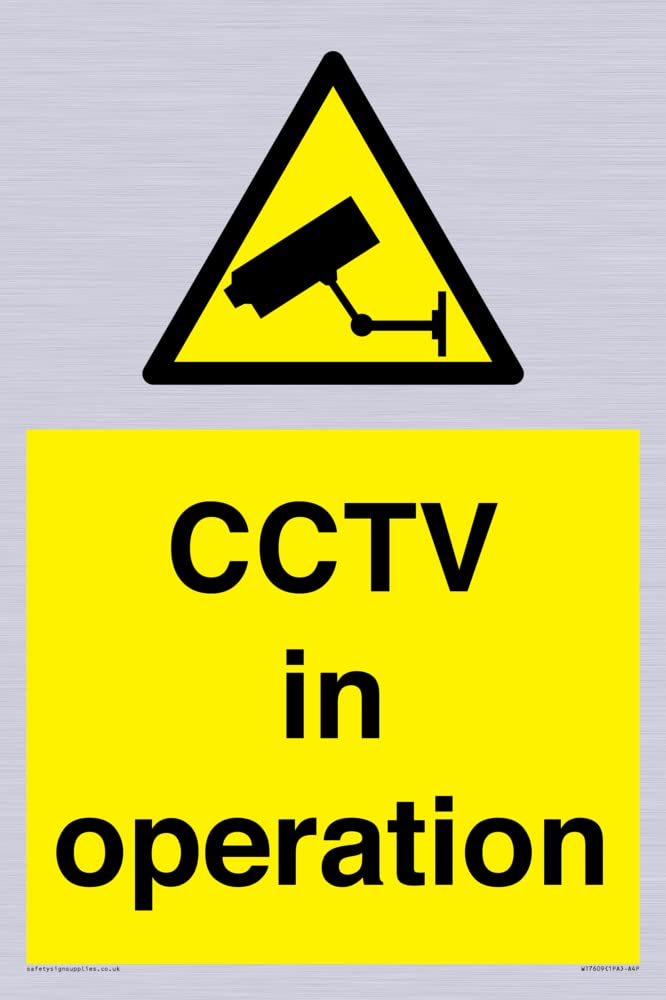 CCTV in operation Sign - 200x300mm - A4P