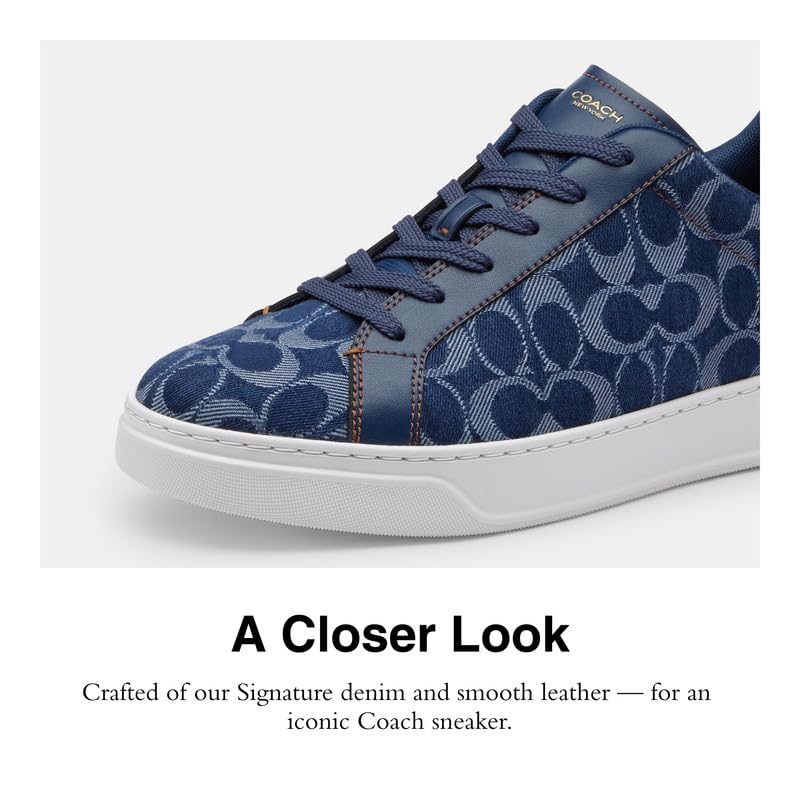 Coach Men's High Line Sneaker in Signature Denim4