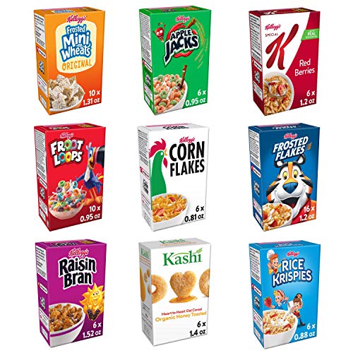 Kellogg s Total Assortments, Breakfast Cereal, Variety Pack, (72 Count)