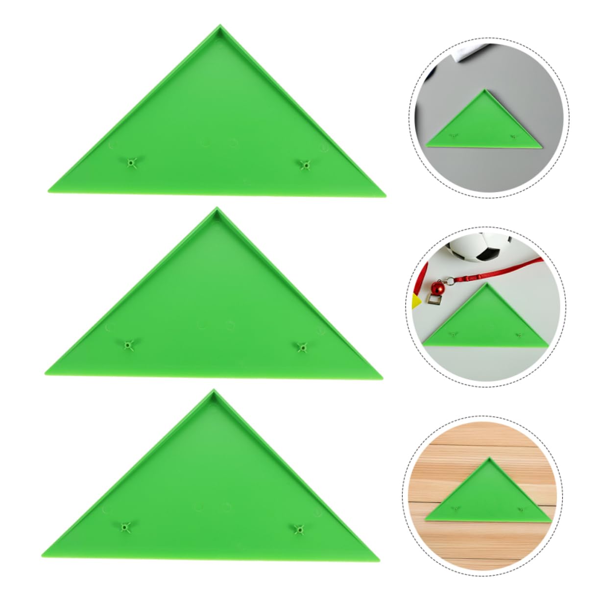 UPKOCH 10 Piezas de Esquinas Triangulares para Futbolín Accesorios de Repuesto para Mesa de Fútbol Instalación y Resistente Color Verde Protección de Bordes y Superficies