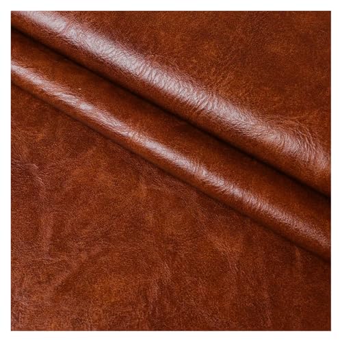 Faux cuir marron 1.0mm souple facile à coudre pour réparer un canapé ou créer un sac