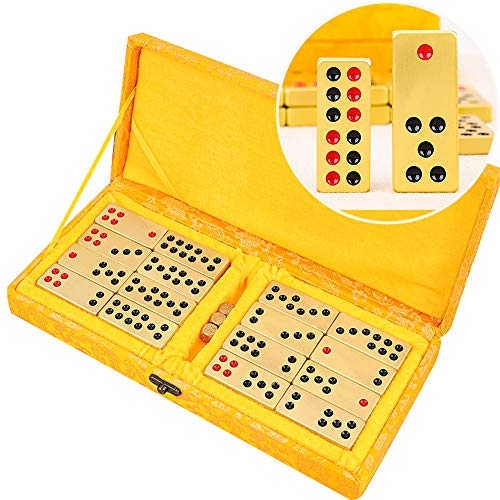 Juego de Dominó Pai Gow de Latón Exquisito y Pequeño miniatura 1
