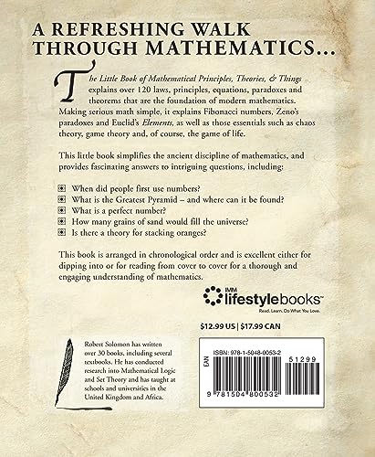 The Little Book of Mathematical Principles, Theories, & Things (IMM Lifestyle Books) Over 120 Laws, Principles, Equations, Paradoxes, and Theorems Explained Simply; Easy to Understand Math Reference - Image 2