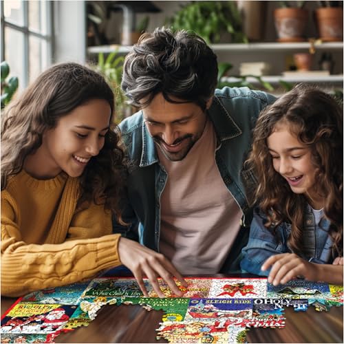 Rompecabezas White Mountain de 1000 piezas, tema Navidad y Villancicos, piezas grandes, regalo para adultos y adolescentes, 24" x 30" miniatura 4