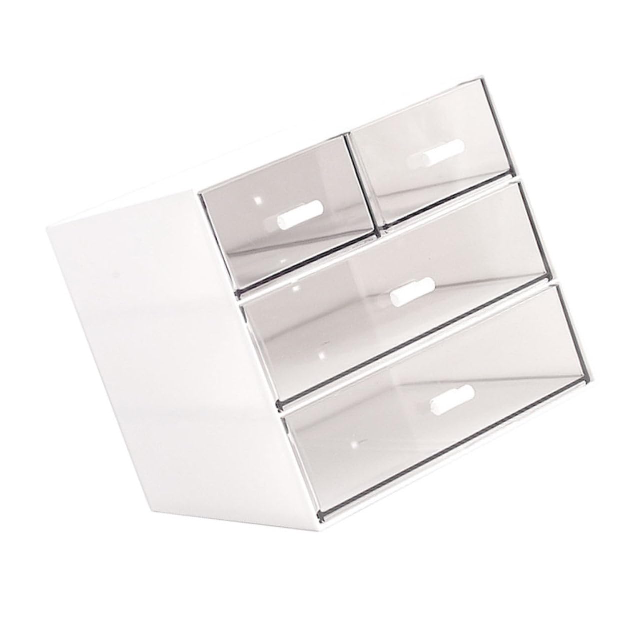 Gatuida Caja de Maquillaje Organizador Cajón para Escritorio Caja para Guardar Artículos Diversos de Material Transparente Contenedor para Guardar Maquillaje Cajón Multicapa