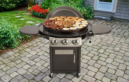 Cuisinart Cgg-999 30-Inch Round Flat Top Surface 360° Xl Griddle Outdoor Cooking Station #TOP3