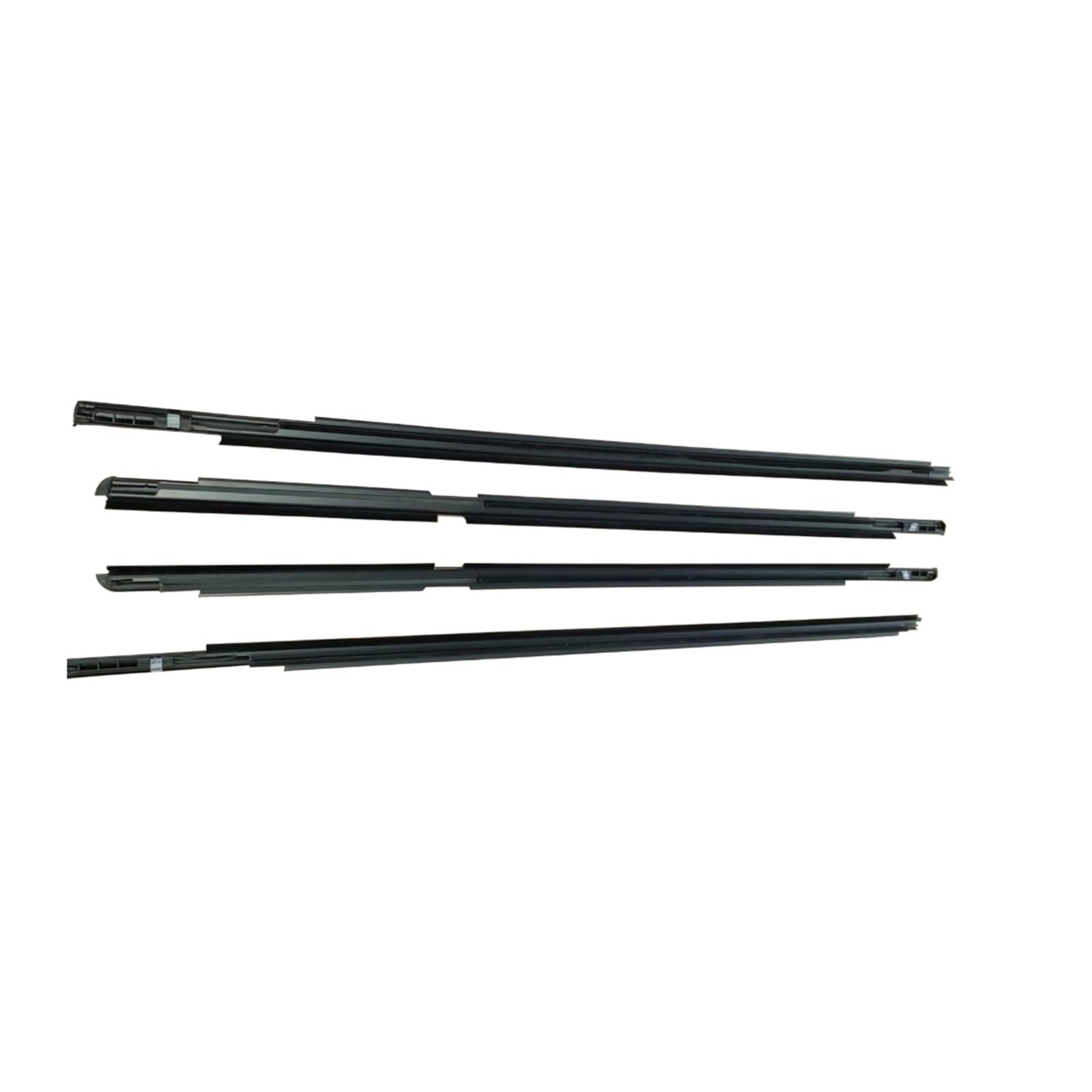 Jbpihzt One Color 4Pcs Window Weatherstrip Outer Side Glass Rubber Sealing Strips Black For Toyota For Yaris Hatchback 2006-2013
