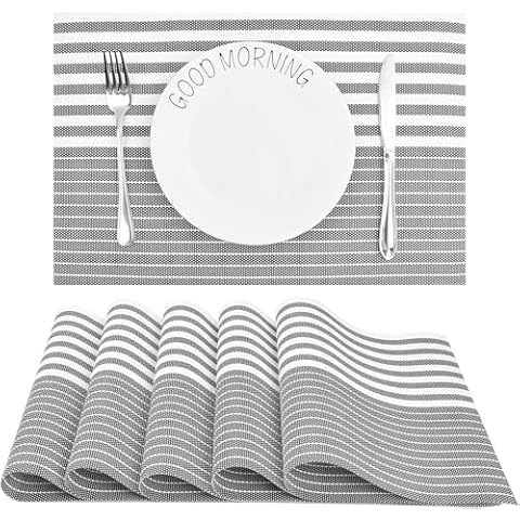 Minjuna Heat Resistant PVC Placemats Set Cover