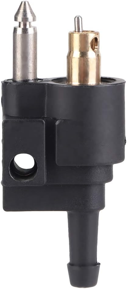 Fuel Tank Male Adapter Outboard 1/4 inch Fuel Tank Male Connector Pipe Joint Suitable Male Fuel Connector for Hidea Motors Black 7.1 cm