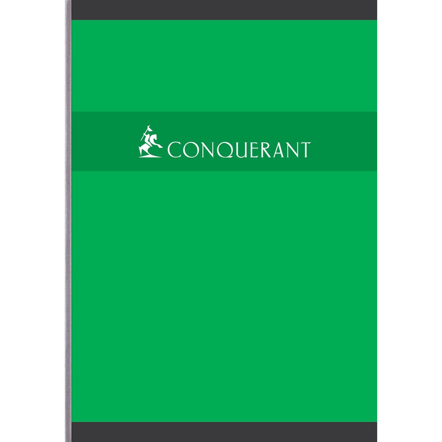 CONQUERANT Lot de 10 Cahiers broché A4 192 pages 70g quadrillé 5x5 coloris aléatoires