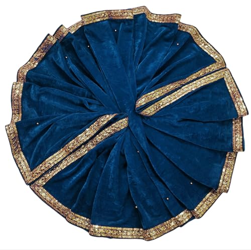 Image of Navti Creations Women's Stole Dupatta In Velvet With Cross Design Border (length -2.25m, Width-75cm)
