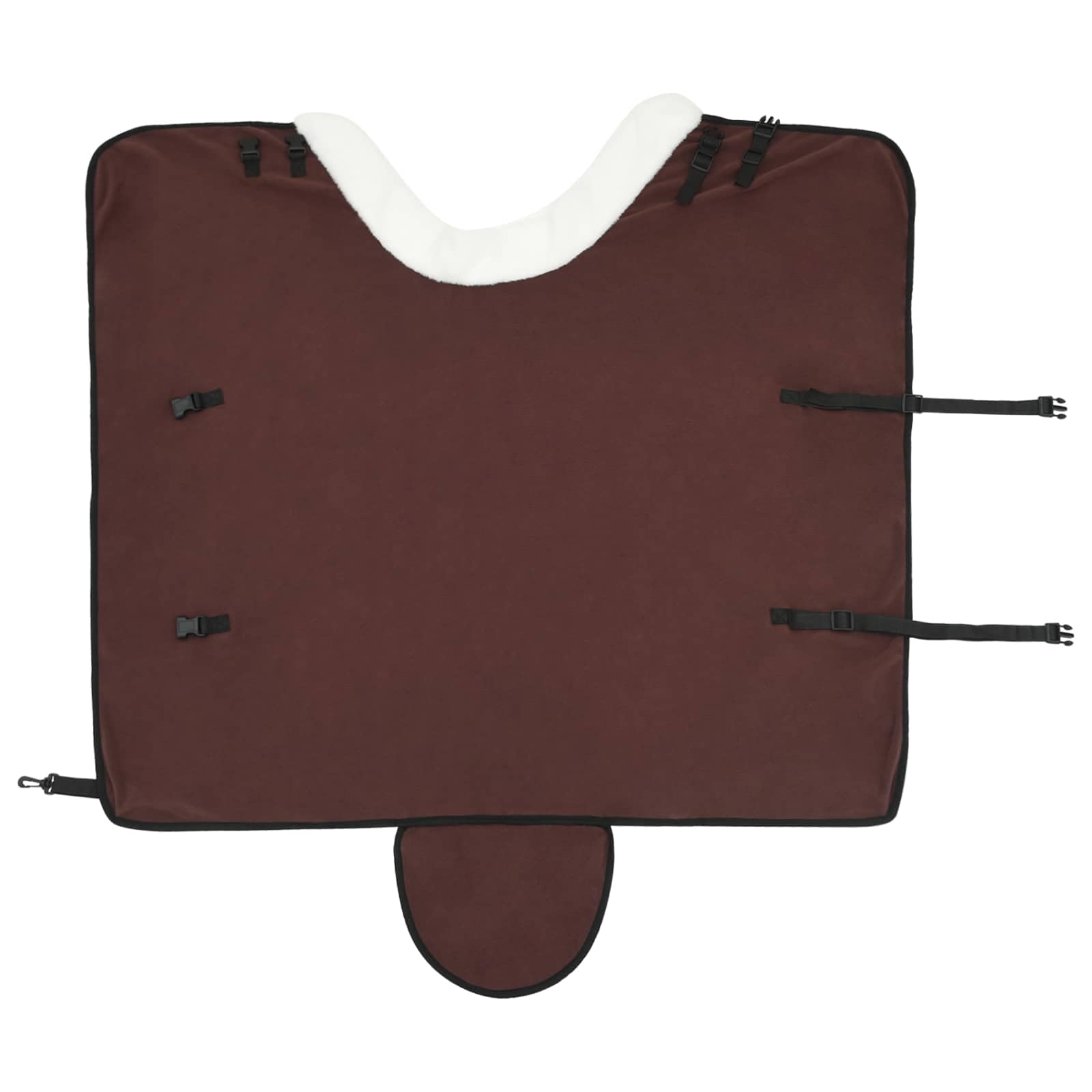 Pferdedecke, dunkelbraun, 95 cm, Fleece, Decke für Pferde, im Freien und Stall