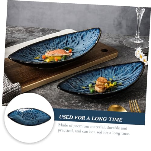 Plato de cerámica estilo japonés para sushi y sashimi miniatura 6