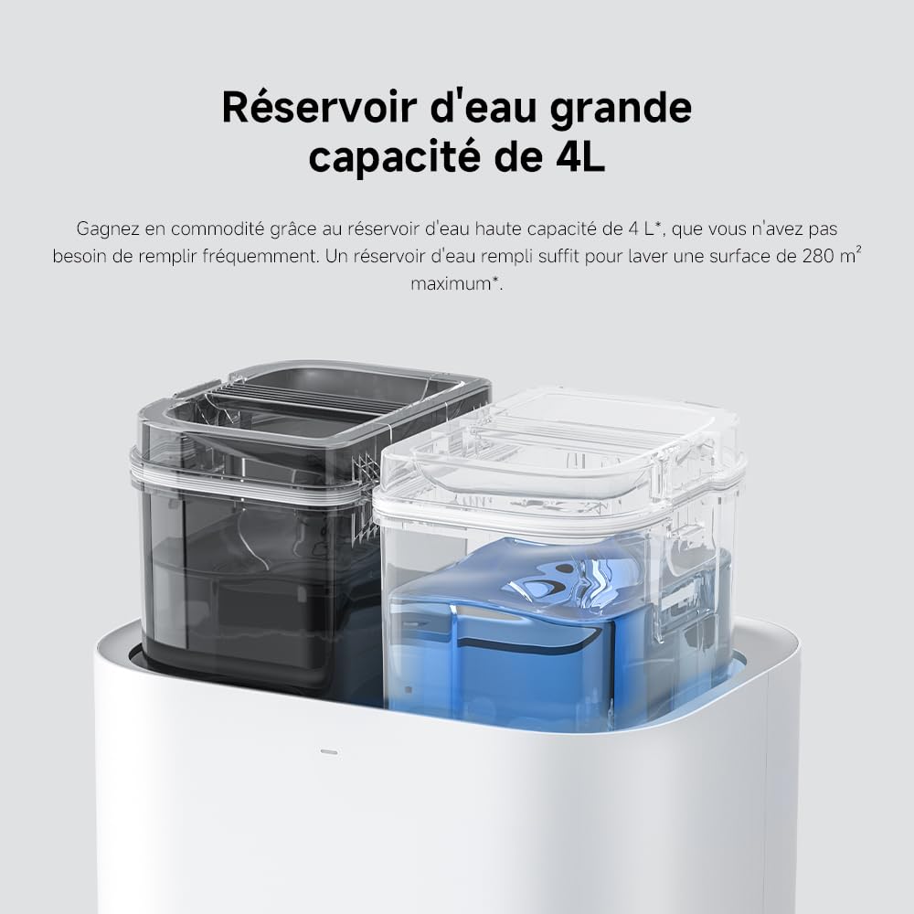 XIAOMI Robot Vacuum X20+, Station Tout-en-Un avec vidage, Lavage & séchage Auto, Aspiration 6000 Pa, évitement d’Obstacles S-Cross™, Navigation LDS, Commande vocale Via Mi Home.