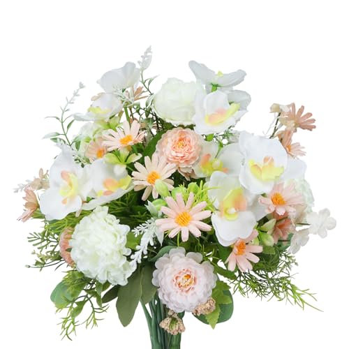 Zythrem Fiori Finti Per Decorazioni Fiori Artificiali Bouquet Fiori Finti Da Internofiori Finti, Fiori Finti Da Interno Per Casa, Cucina, Giardino, Per Il Fai Da Te, Bouquet Da Sposa.