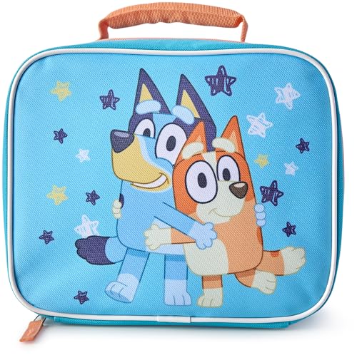 Fast Forward Bluey Kids Lunch Box - Insulated Lunch Bag Lunch Box Kids Girls Boys School Preschool Elementary Picnic, Size One Size, Blue Light Blue