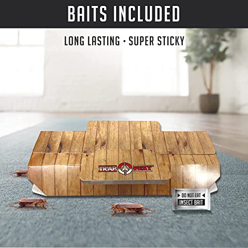 Roach Traps Indoor Sticky (18 Pack) - Glue Traps For Roaches Bug Traps With Roach Bait Traps - Cockroach Traps Indoor Long Lasting Non-Toxic Children And Pet Friendly - Trap A Pest #TOP4