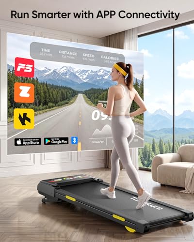 TOPUTURE Walking Pad with 15-Level Auto Incline & Bluetooth App — view 5