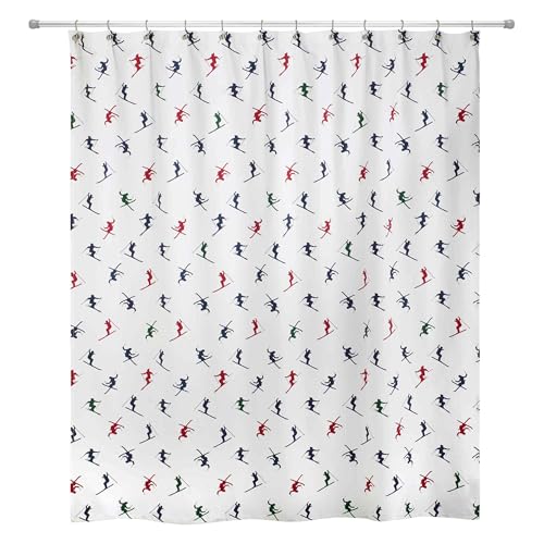 Izod - Shower Curtain, Durable Polyester Bathroom Essentials, Holiday Home Decor, Dorm Room Essentials (Alpine Collection, 72")