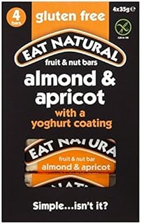 Eat Natural Gluten Free Almonds Apricots & Yoghurt Bars 4 x 35g - Pack of 6