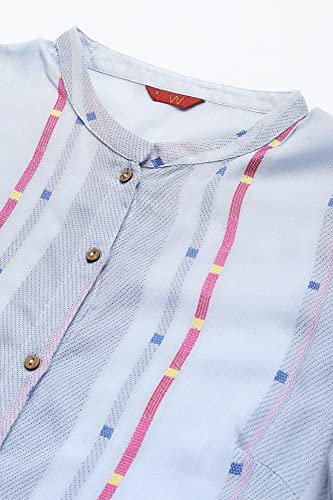 Image of W for Woman Viscose Women's A-Line Flared Kurta