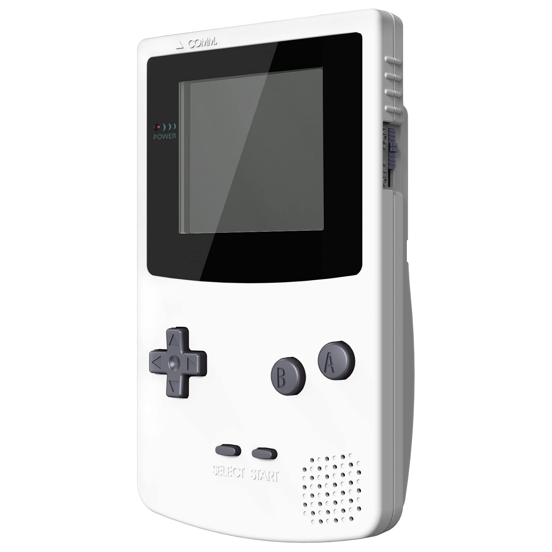 eXtremeRate Cover Custodia Tasti Scocca Pulsanti Shell Ricambio per Gameboy Color Console,Compatibile con GBC OSD IPS&Regular IPS&Standard LCD,Non Include Console&Schermo-Bianco