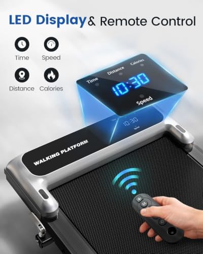 Walking Pad Treadmill for Home, Walking Pad with Incline and Handle Bar - 4
