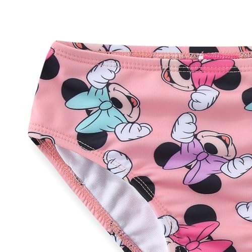 Image of Disney Little Mermaid Minnie Mouse Girls UPF 50+ Bathing Suit Tankini and Bikini Bottom Swimsuit Set for Toddler and Big Kids