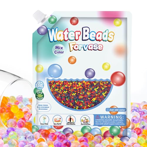 300,000Pcs Water Gel Beads, Water Gel Beads for Vase Filler, Christmas Decoration, Wedding Centerpiece, Floating Candles, Planting, Floral Decorations