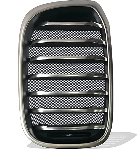 Image of Silver Universal 40 inchx13 inch Car Grill Mesh - Aluminum Alloy Automotive Grille Insert Bumper Rhombic Hole (3x6mm)
