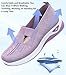Women's Woven Breathable Soft Sole Shoes,Upgrade Orthopedic Shoe Go Walking Slip on Diabetic Foam Walking Shoe Hands Free Slip in Sneakers Arch Support，Daily Commuting Shoes Grey 38