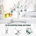 Gueevin 90 Pcs CNA Week Gifts Bulk 2025 Employee Appreciation Gift Motivational Notepads Ballpoint Pens Keychains Set Marble Journal Notebook for Coworker Teacher Nurse(Delicate Styles)