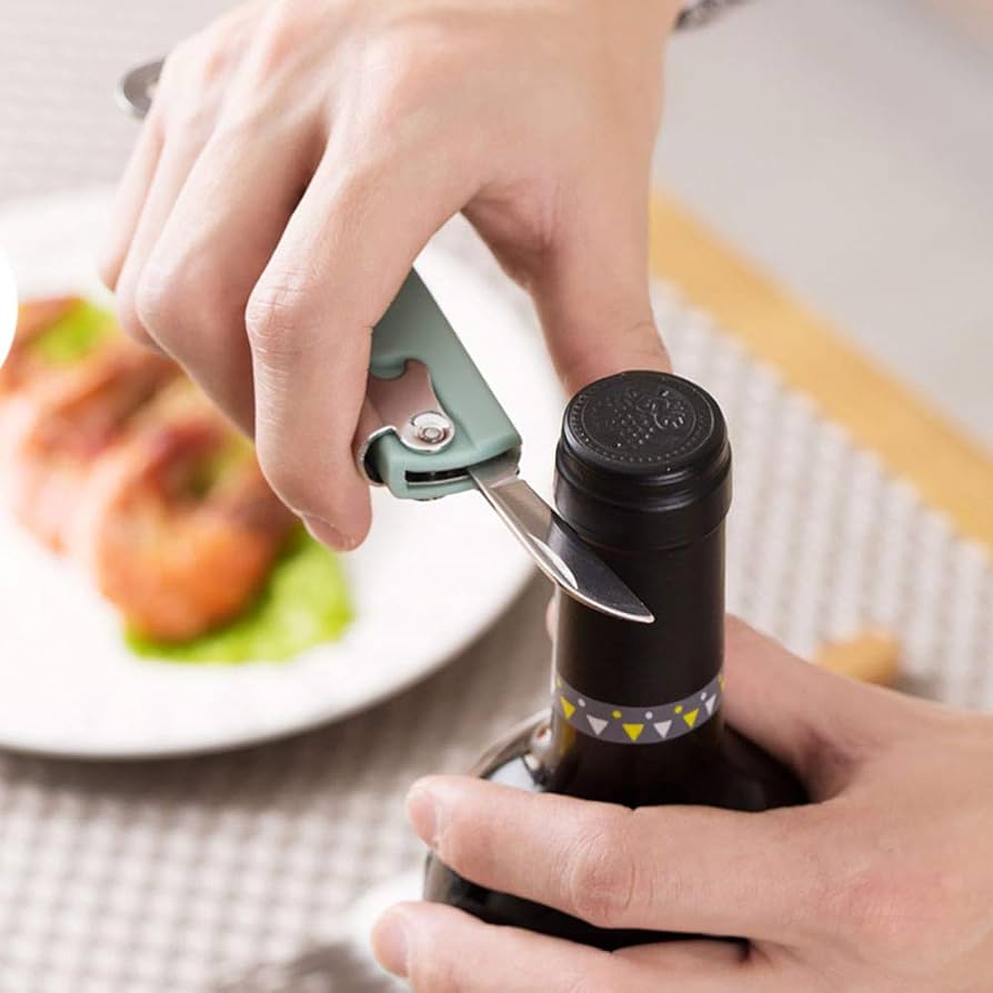 Amazon | 1個セット ワインオープナー 多機能 缶切り コルク抜き