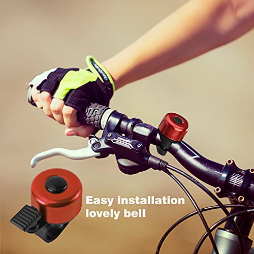 image for FITTOO Bike Bell, Mini Bell, Bicycle Bell with Loud Clear Sound, Road 