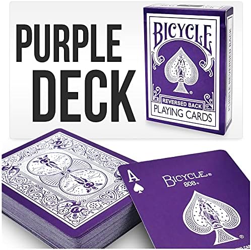 Purple Playing Cards Bicycle Deck by Magic Makers