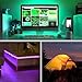 WOBANE 2PCS Rechargeable LED Strip Lights,Dimmable RGB Rope Lighting with Remote,Battery Operated Color Changing Light for Party,Shelf,Sofa,Desk,Game,Holiday,Indoor Decoration,2000mAH