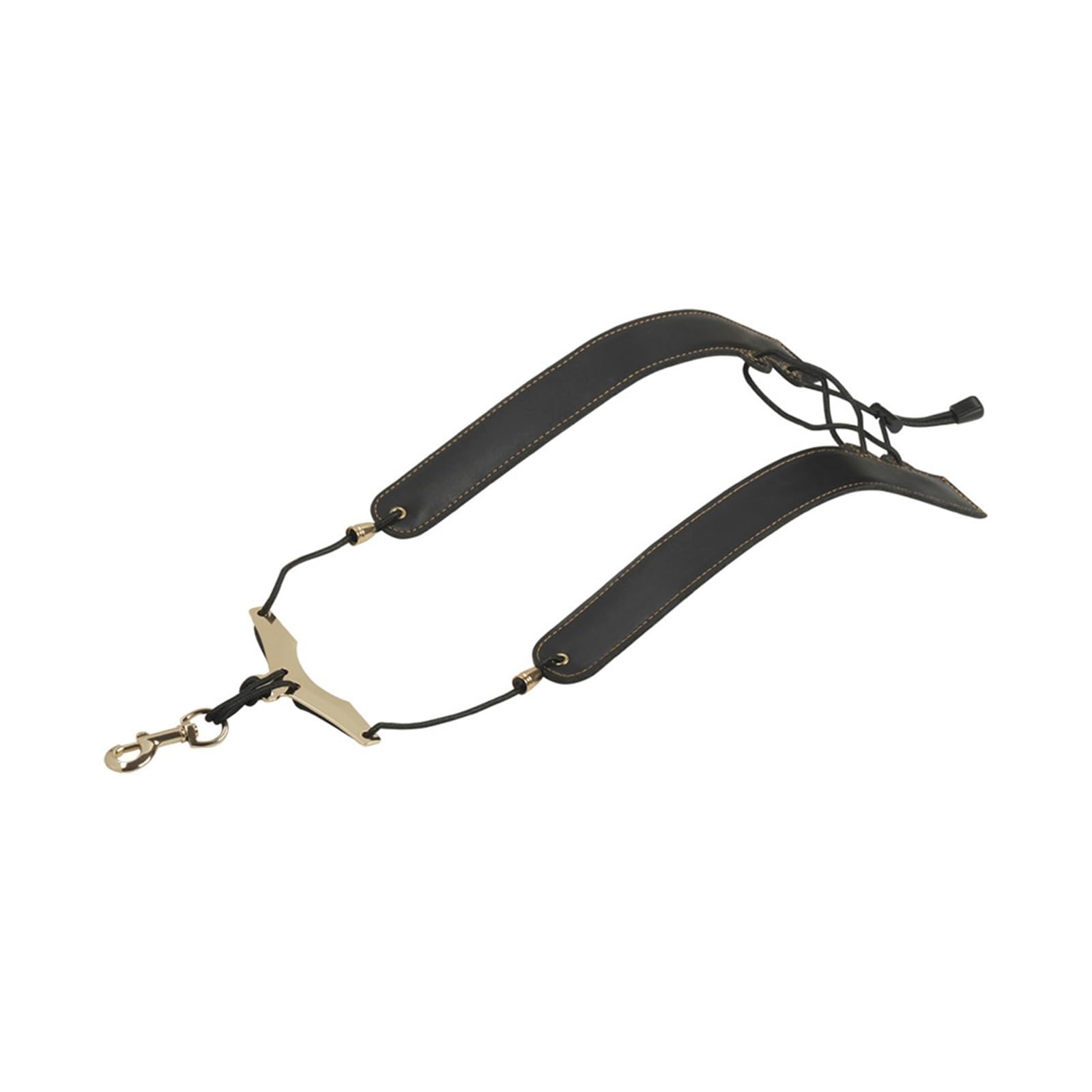 Akcesoria do saksofonu Pasek Do Saksofonu Skórzany Pasek Na Ramię Saksofon Smycz Pasek Na Szyję Ochrona Sax Neck Ramię Akcesoria Do Instrumentów (Color : Bk)