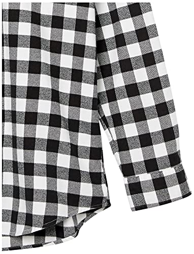 Image of Amazon Essentials Men's Regular Fit Long-Sleeve Flannel Shirt, Soft Brushed Cotton, Lightweight yet Warm