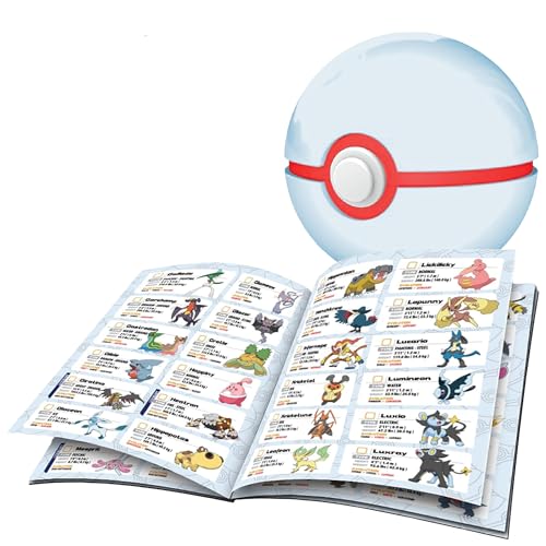 Pokemon Trainer Guess - Sinnoh - Electronic Guessing Game, Collect 107 Regional, Field Guide, Talk to Your Light & Sound Poke Ball, Kids 6+ Brown Box Packaging