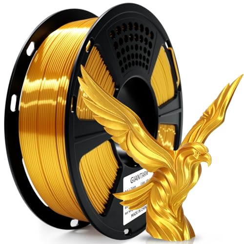GIANTARM PLA Silk Filament 1.75 mm 3D Drucker Filament PLA 1 kg Spule Durchmessertoleranz bei +/-0.03 mm Silk Golden