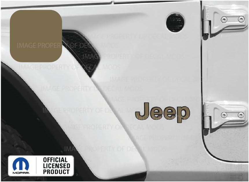 Decal Mods Fender Jeep Fender Flat Overlay Decal Graphic fits Jeep Wrangler JL/JT (2018-2024) (Set of 2) 392 Bronze F392 | FK2P0