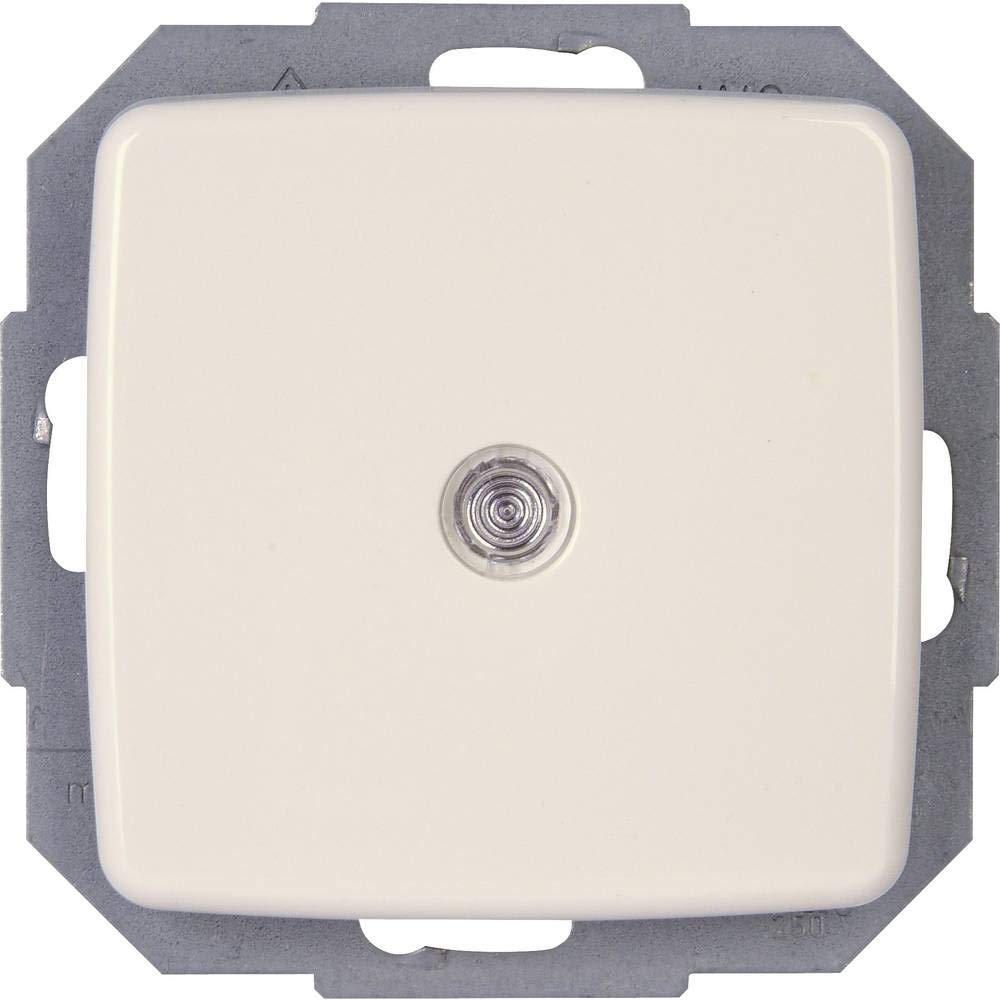 Kopp Rivo 586371082 Pushbutton Switch Light Illuminated, Reinweiß
