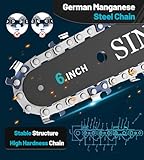 SINPY Mini Chainsaw Cordless 8000mAh 6-Inch Portable Electric Chainsaws with 2 Chains Small Chain Saws Handheld for Wood/Tree Cutting, Gardening Gift for Dad Husband Women Men - Image 4