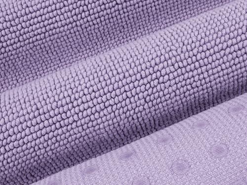 Image of Cotton Paradise 100% Cotton Turkish Bathmat Rug, Soft Absorbent Quick Dry Non Slip, 20x34 Bathmat Rug, Lilac